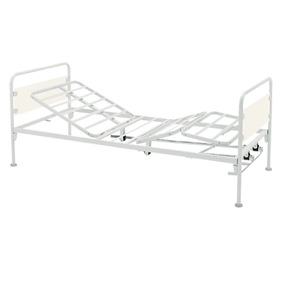 Immagine di Letto tre snodi - 2 manovelle - su piedini - Gima - cod. 27656