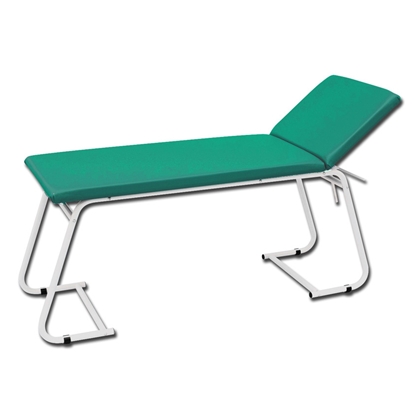 Immagine di Lettino visita medica - metallo verniciato bianco e verde - Gima - cod. 27444