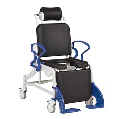 Immagine di Sedie da doccia e toilette con ruote seduta imbottita PHOENIX PU - Chinesport XRE008