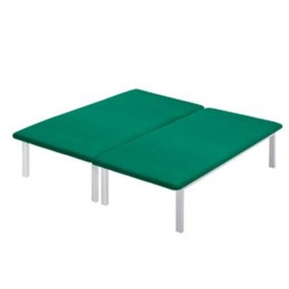 Immagine di Lettini da esami e trattamenti in metallo a due sessioni fisse METAL L200 - Chinesport 01423